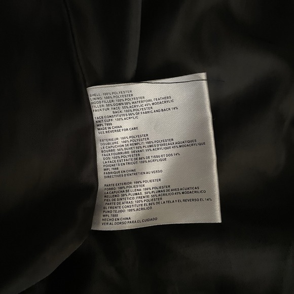 Michael Kors‎ PS Quilted Polyester Black Faux Fur Hood Trim Removable Hood - Picture 4 of 7